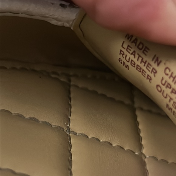 White Leather Michael Kors Flats - Picture 5 of 7